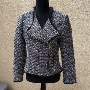 Chic Black and Gray Women's Jacket